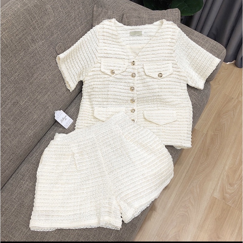 Set ren sóng siêu xinh mặc siêu tiêu thư hàng quảng châu