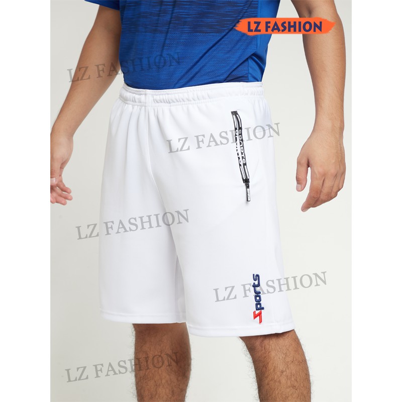 Quần Short Thể Thao Nam Đơn Giản Cá Tính, Có Khóa Kéo, Logo Thêu Cực Đẹp - LZ FASHION - PS090
