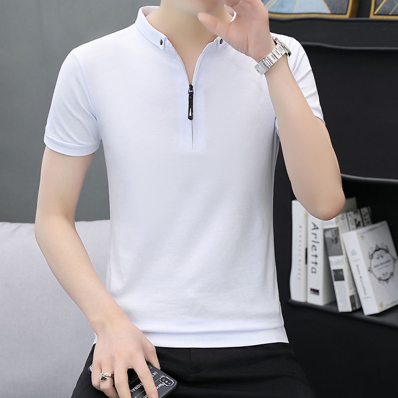 Áo nam Cổ Đứng Có Dây Kéo