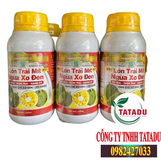 Lớn trái mít ngừa xơ đen – phân bón lá hữu cơ to trái, lớn trái, nặng ký, hạn chế xơ đen, xơ xanh chai 500ml