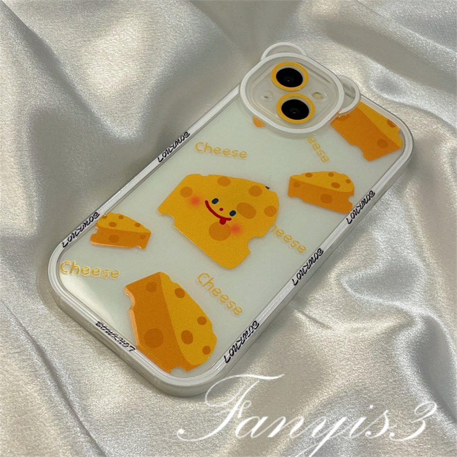 Ốp Điện Thoại Mềm Trong Suốt Họa Tiết Tai Gấu Cho iPhone 14 13 12 11 Pro Max X XR Xs Max 8 7 6 6s Plus SE 2020
