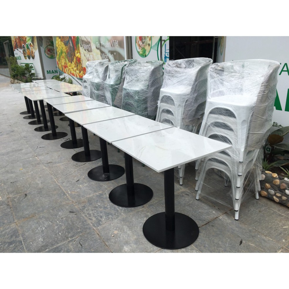 BÀN CAFE MẶT ĐÁ CHÂN TRỤ NHẬP KHẨU - Nội Thất Faha