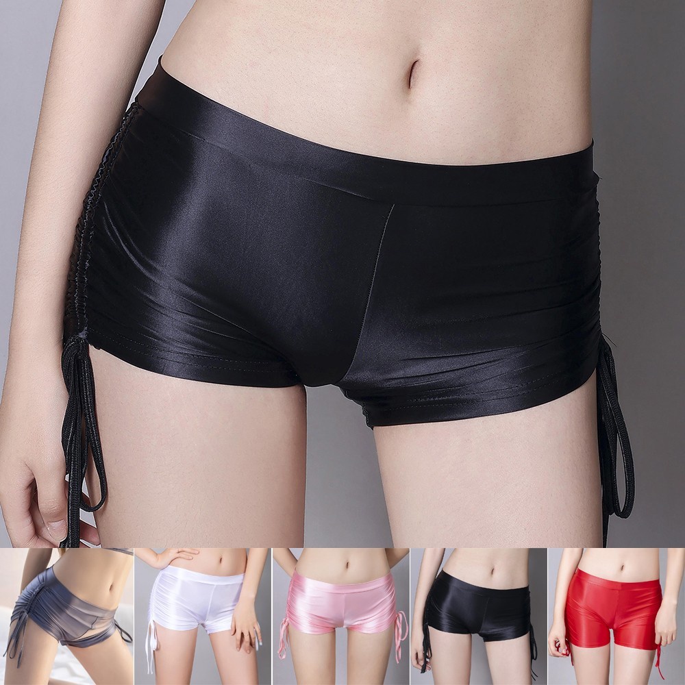 Quần Lót Boxer Dây Rút Thoáng Khí Thời Trang Cho Nữ