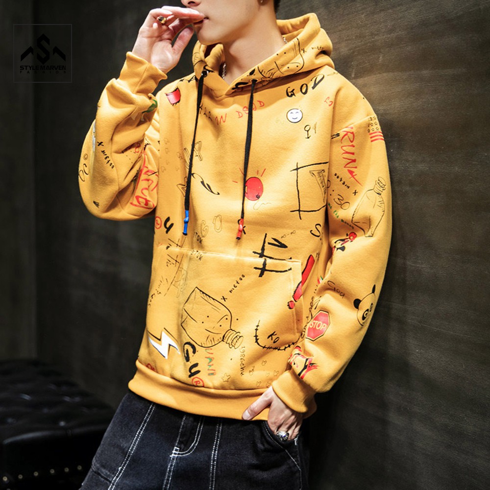 Áo nỉ nam nữ dài tay in họa tiết STYLE MARVEN hoodie unisex basic trẻ trung, cá tính - AO GHEP