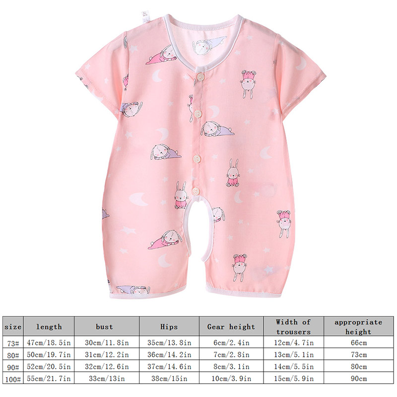 Áo Liền Quần Tay Dài Vải Cotton Mỏng Thời Trang Mùa Hè Cho Bé