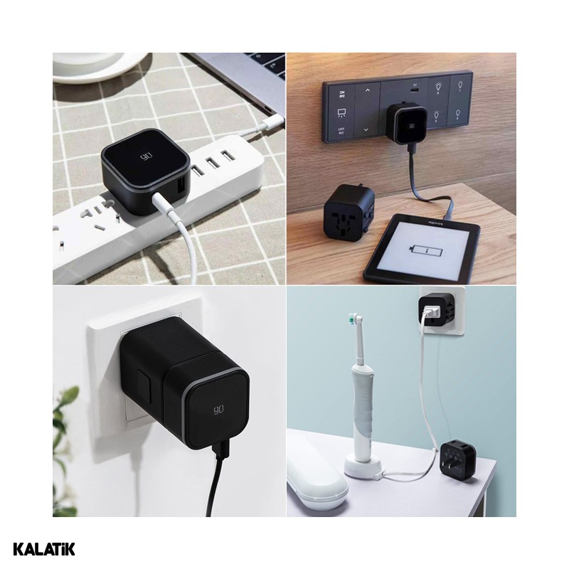 Bộ sạc 18W - Phích cắm chuyển đổi đa chức năng Xiaomi 90 point RM-302PD