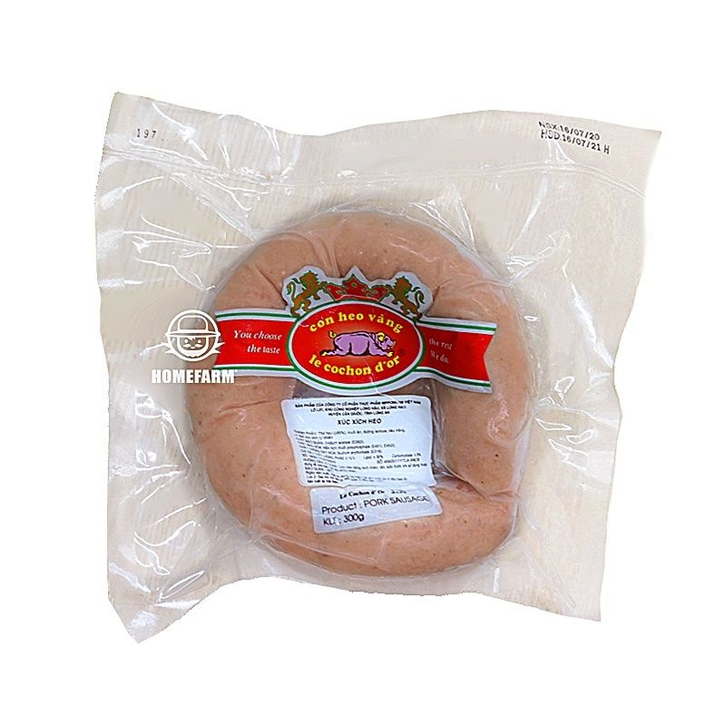 [HN] Xúc xích heo con heo vàng - nipponham - Pork Beerfest Sausage -  300g/ túi - giao hàng tại hà nội ( nowship )