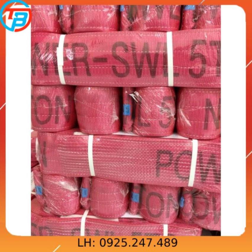 Dây cáp vải cẩu hàng 5 Tấn - bản 125mm - Hệ số 5:1 - 6 Mét CÁP THÉP Thái Bình Vina