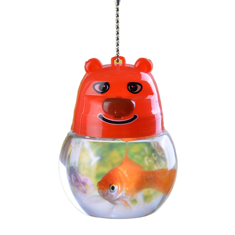 Bể Cá Mini Bằng Nhựa Trong Suốt Thiết Kế Dễ Thương Cho Bé