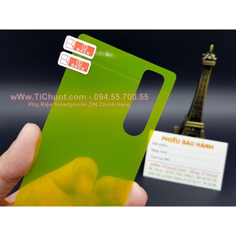 [Mặt Sau] Dán TPU Sony Xperia 5 Cường Lực Dẻo Trong Suốt
