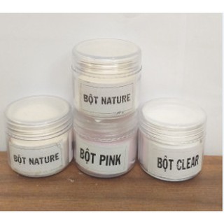 Bột đắp móng clear, pink, white, NATURE 40g