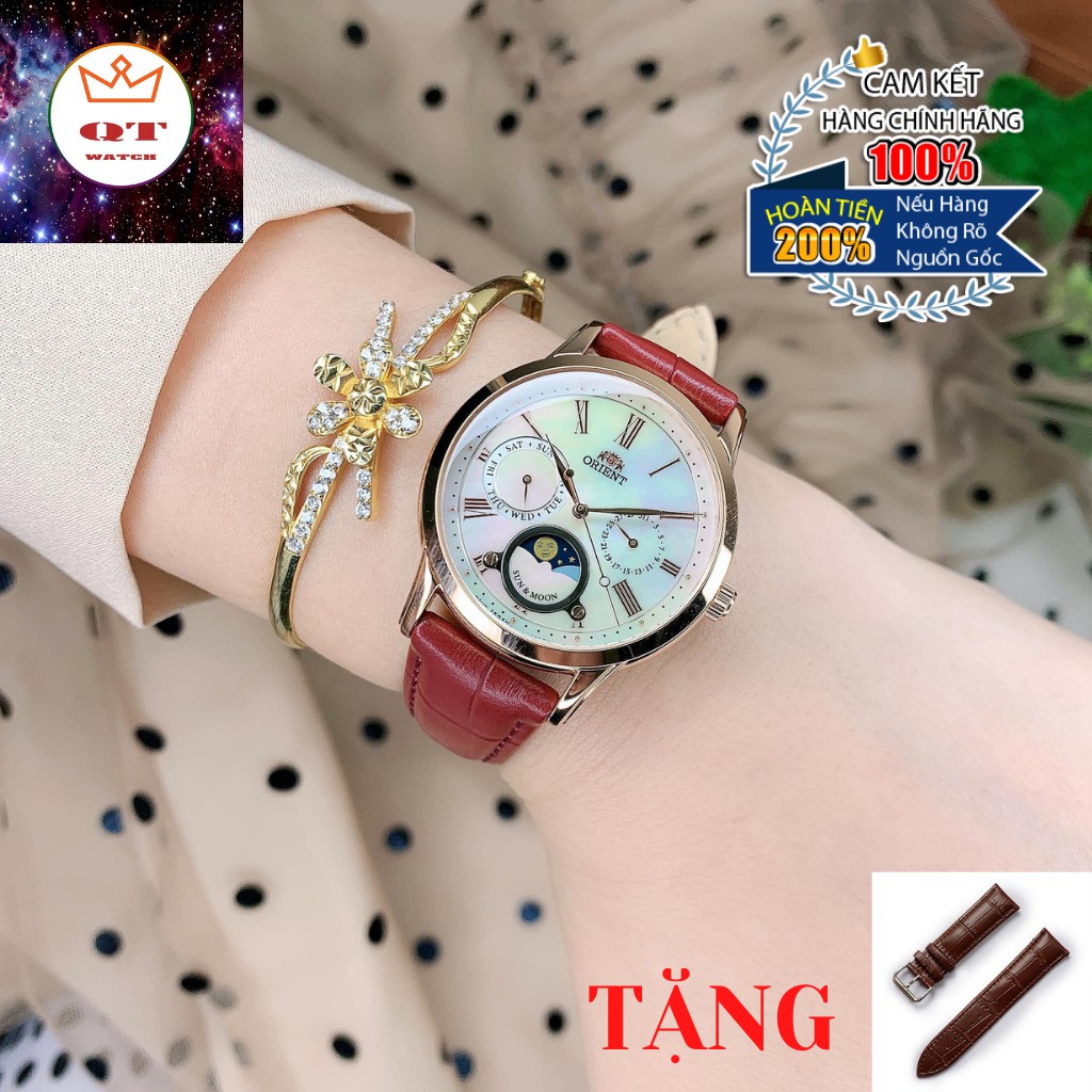 Đồng Hồ Nữ ORIENT Sun And Moon Chính Hãng RA-KA0001A10B Tặng Dây Da Cao Cấp
