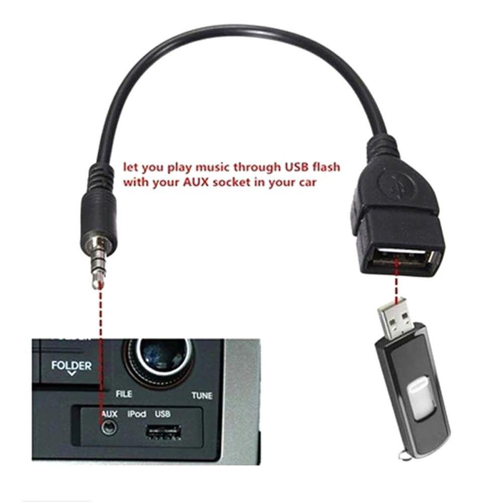 JONYE Set 4 Dây Cáp Nối Dài Chuyển Đổi Âm Thanh USB Chuyên Dụng Cho Xe Hơi