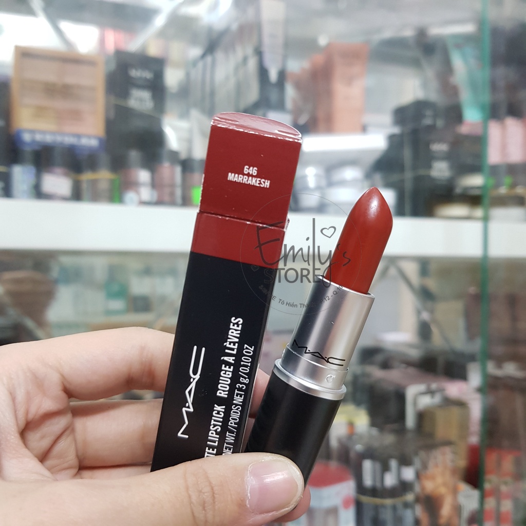 Son thỏi MAC các màu đỏ đất, cam đất, đỏ tươi siêu xịn