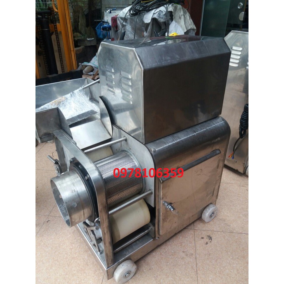 Máy tách xương cá Cr300 inox, máy lọc các loại xương cá da cá biển