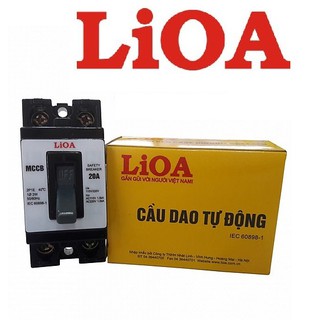 CB Cóc Cầu dao tự động APTOMAT 15A 20A 25A 30A 2 cực 1 tiếp điểm LIOA MCCB2P1E