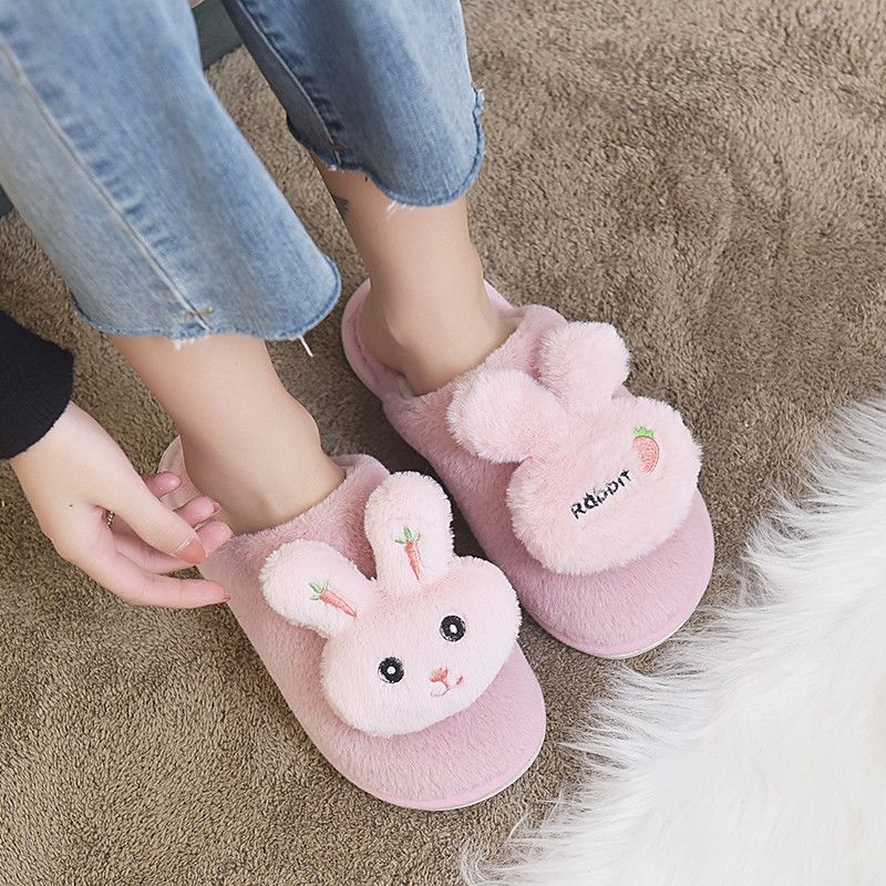 Dép cotton đi trong nhà mùa đông ấm áp chống trượt cho cặp đôi