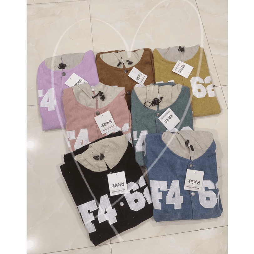 Áo Khoác Nhung Nữ F462 Có Nón Khác Màu Chất Nhung Tăm Mát Sịn Logo Thêu Form Chuẩn Mặc Mát Thoáng [NEW UNISEX]