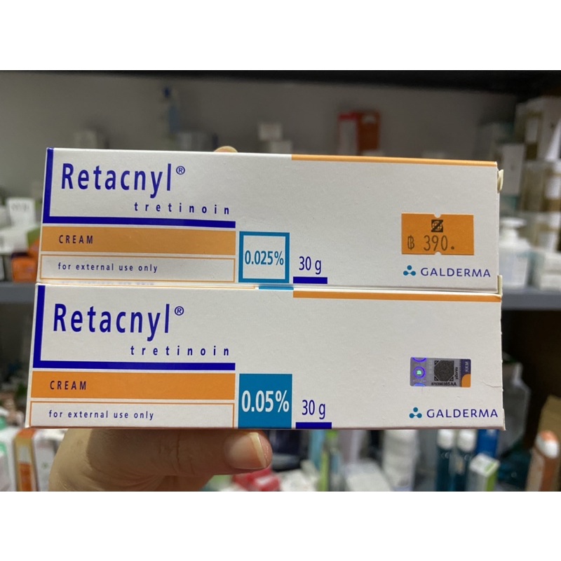 Retacnyl cream Tretinoin 0,025 và  0,05 kem ngừa lão hoá da ,ngừa mụn