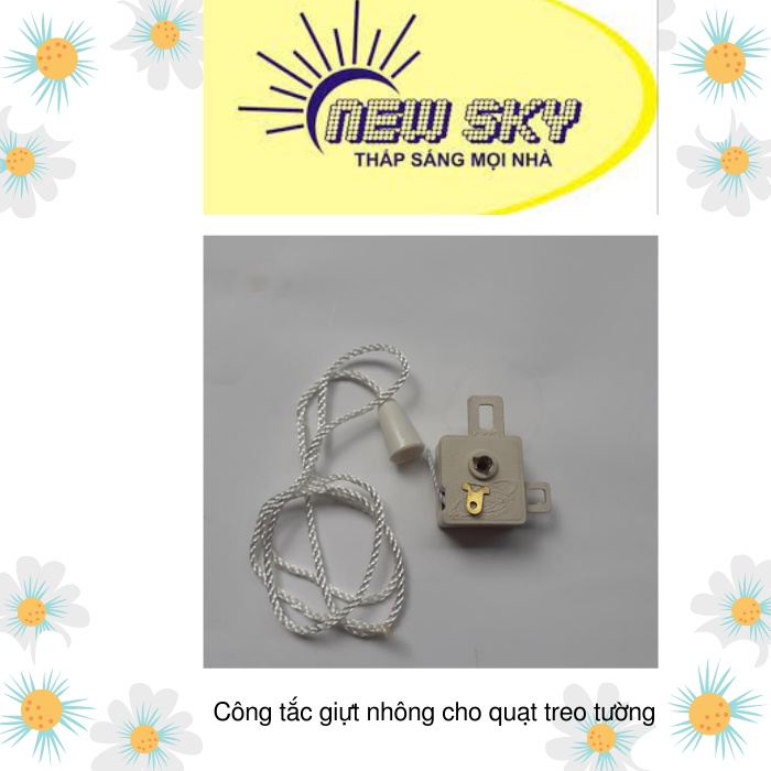 Công tắc giựt nhông dành cho quạt treo tường giúp cho quạt xoay qua xoay lại (Công tắc tút năng)