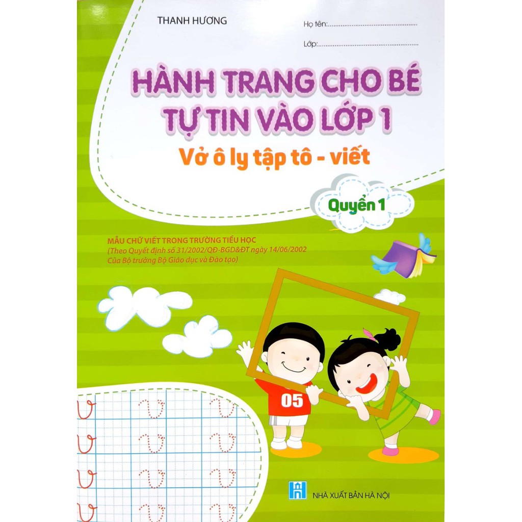 Sách - Combo 10 cuốn vở Tập tô, Tập viết, Học toán - Hành trang cho bé tự tin vào lớp 1