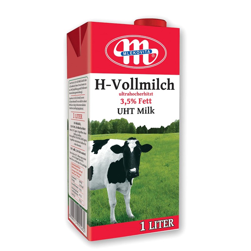 Thùng 12 hộp Sữa Tươi tiệt trùng Mlekovita - 1L