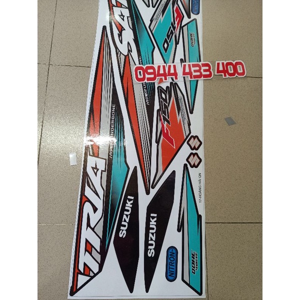 Tem rời satria siêu đẹp in DECAL 3 lớp ko bay màu