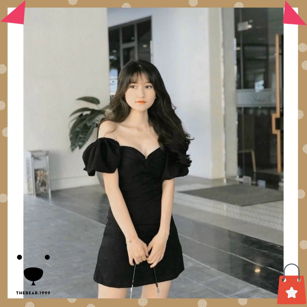 ĐẦM ĐEN TATA CÚP MẶC 2 KIỂU