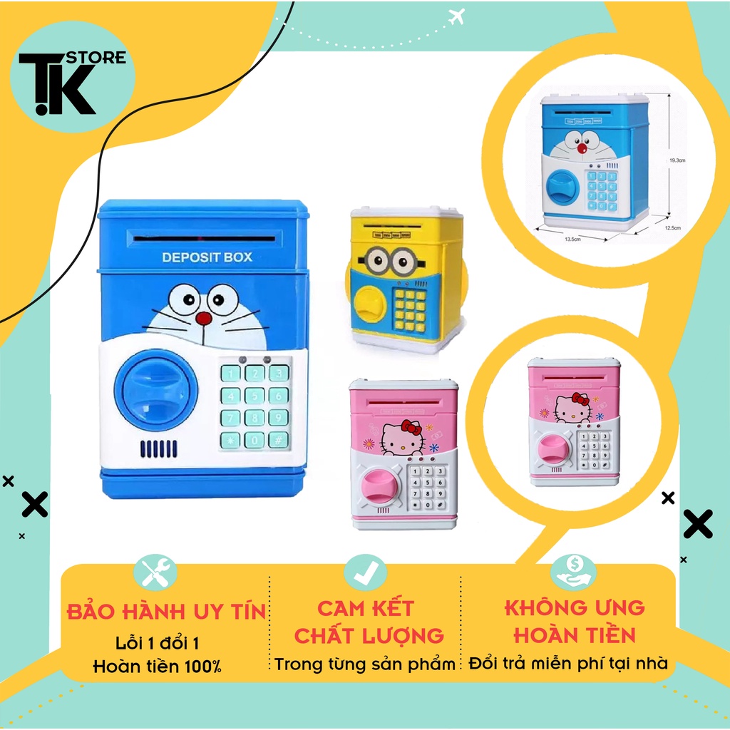 Két sắt điện tử mini nhiều mẫu, két sắt thông minh cho bé - Bảo Hành 6 Tháng