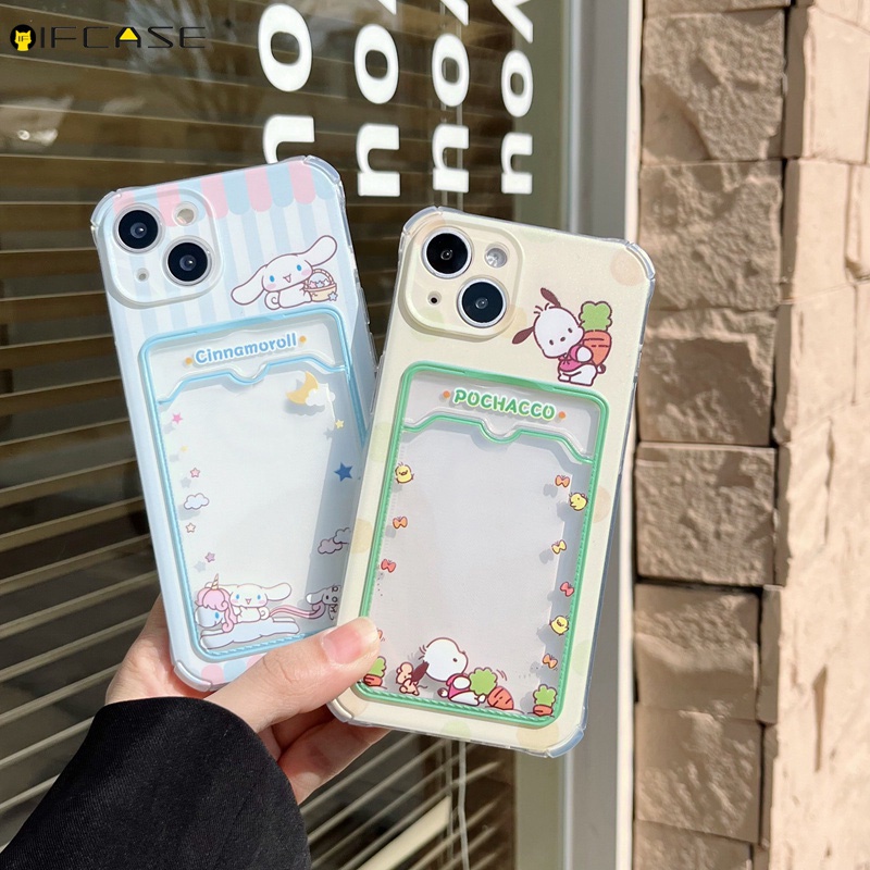 Ốp Điện Thoại TPU Mềm Trong Suốt Tích Hợp Ví Đựng Thẻ Dành Cho iPhone 13 12 11 Pro Max XR XS Max X 7 8 Plus