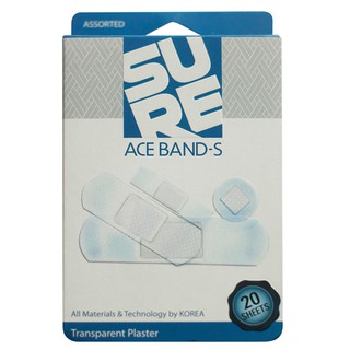 Băng keo cá nhân trong suốt ACE Bandage-S loại 20 miếng/hộp