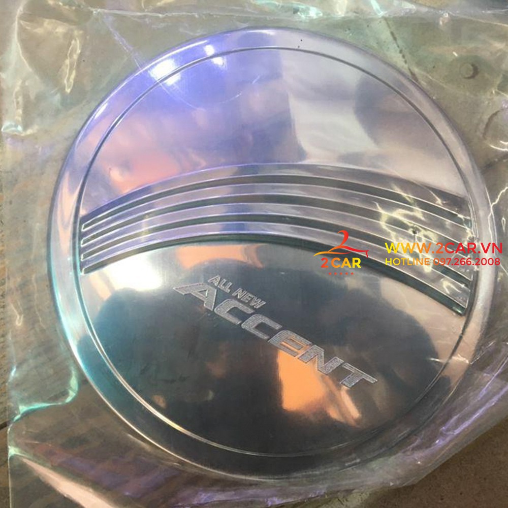 Ốp nắp xăng xe Hyundai Accent 2018-2021 mạ crom cao cấp
