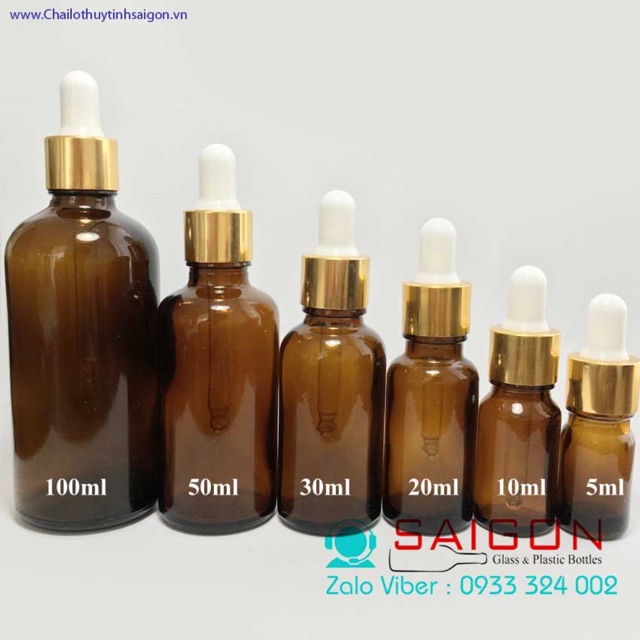 70 chai tinh dầu nâu 100ml ( bóp trắng khoen vàng )