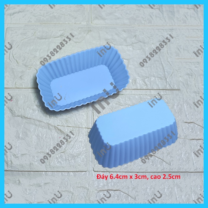 HCM - Combo 5 khuôn silicon cupcake nướng bánh muffin nhiều mẫu tròn, vuông, chữ nhật, sao, tim, bông, bướm... BSI