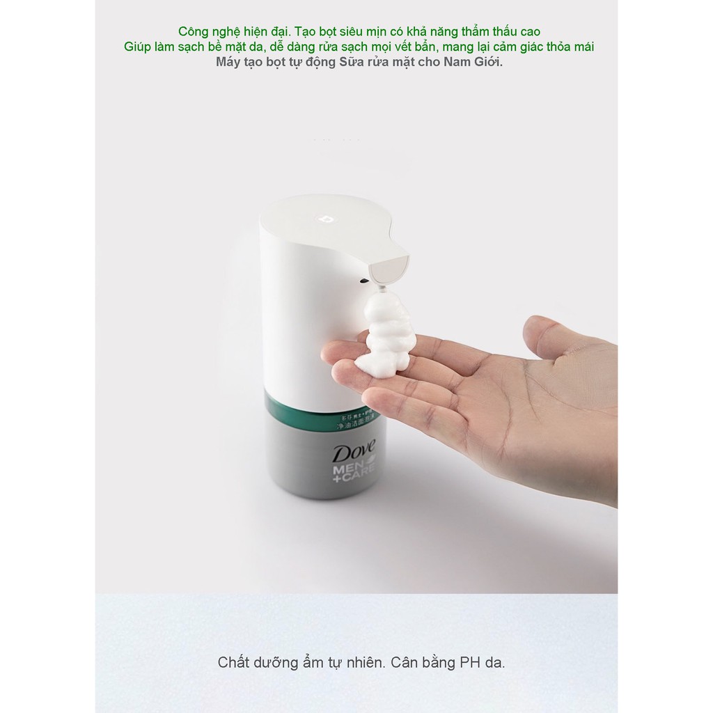 Máy Tạo Bọt Rửa Mặt cho Nam - Chính Hãng Xiaomi - Dove care+ for MEN - Có nước thay thế