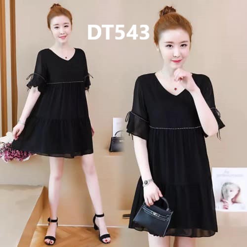 Đầm form rộng tùng 2 tầng