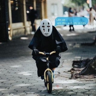 Bộ hoá trang áo choàng đen và mặt nạ vô diện [ CỰC NGẦU] cho trẻ em và người lớn