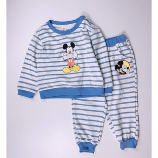 Bộ nỉ da cá bé trai bé gái Mickey
