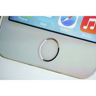 Nút Home iPhone giả hỗ trợ vân tay ( Touch ID Button ) (trắng viền vàng)