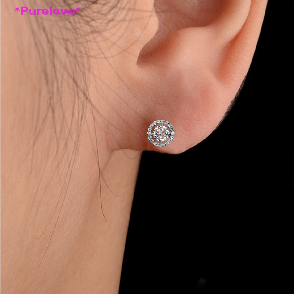 Khuyên Tai Tròn Đính Đá Zircon Phong Cách Vintage Thời Trang Cho Nữ Mới