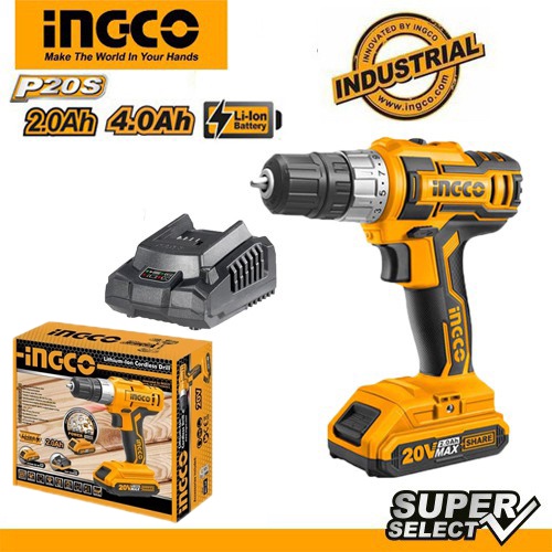Máy khoan vặn vít dùng pin Ingco 20V CDLI20024