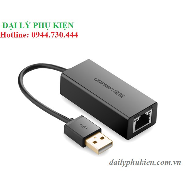 Cáp chuyển USB 2.0 sang Lan UGREEN 20254 Hàng chính hãng