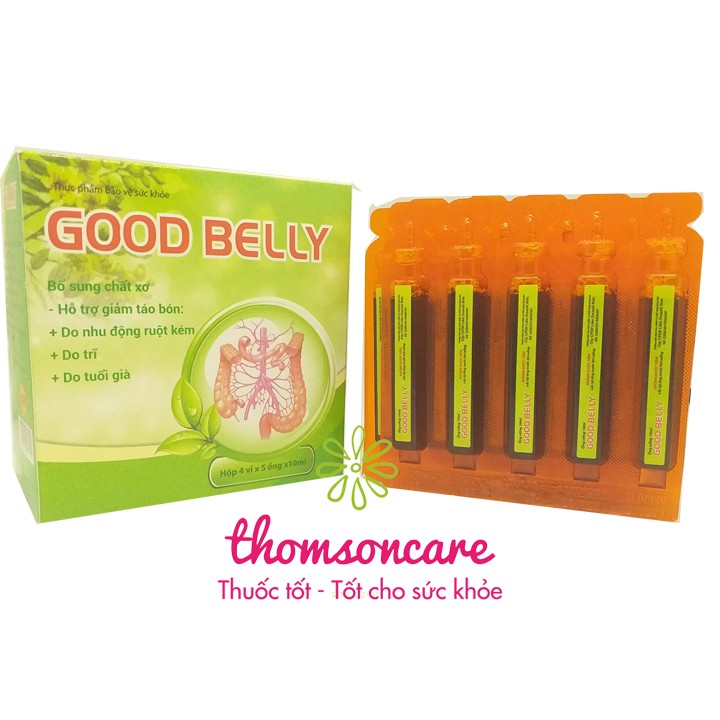 Bổ sung chất xơ cho người nóng trong, giảm táo bón - Good Belly - Hộp 20 ống uống