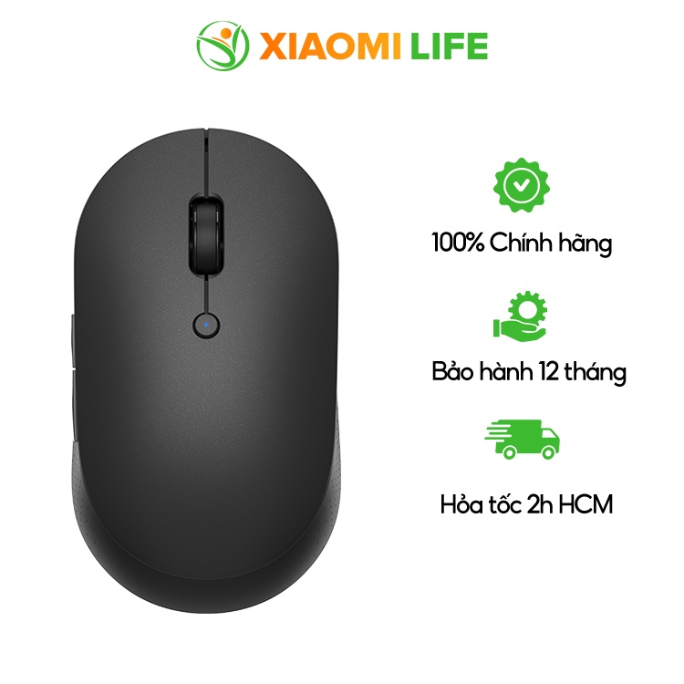 Chuột Không Dây Xiaomi Mi Dual Mode Wireless Mouse Silent Edition - Chính Hãng BH 12 Tháng