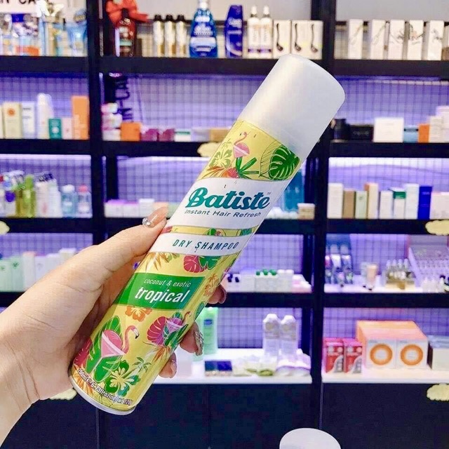 Dầu Gội Khô Batiste Dry Shampoo Tropical