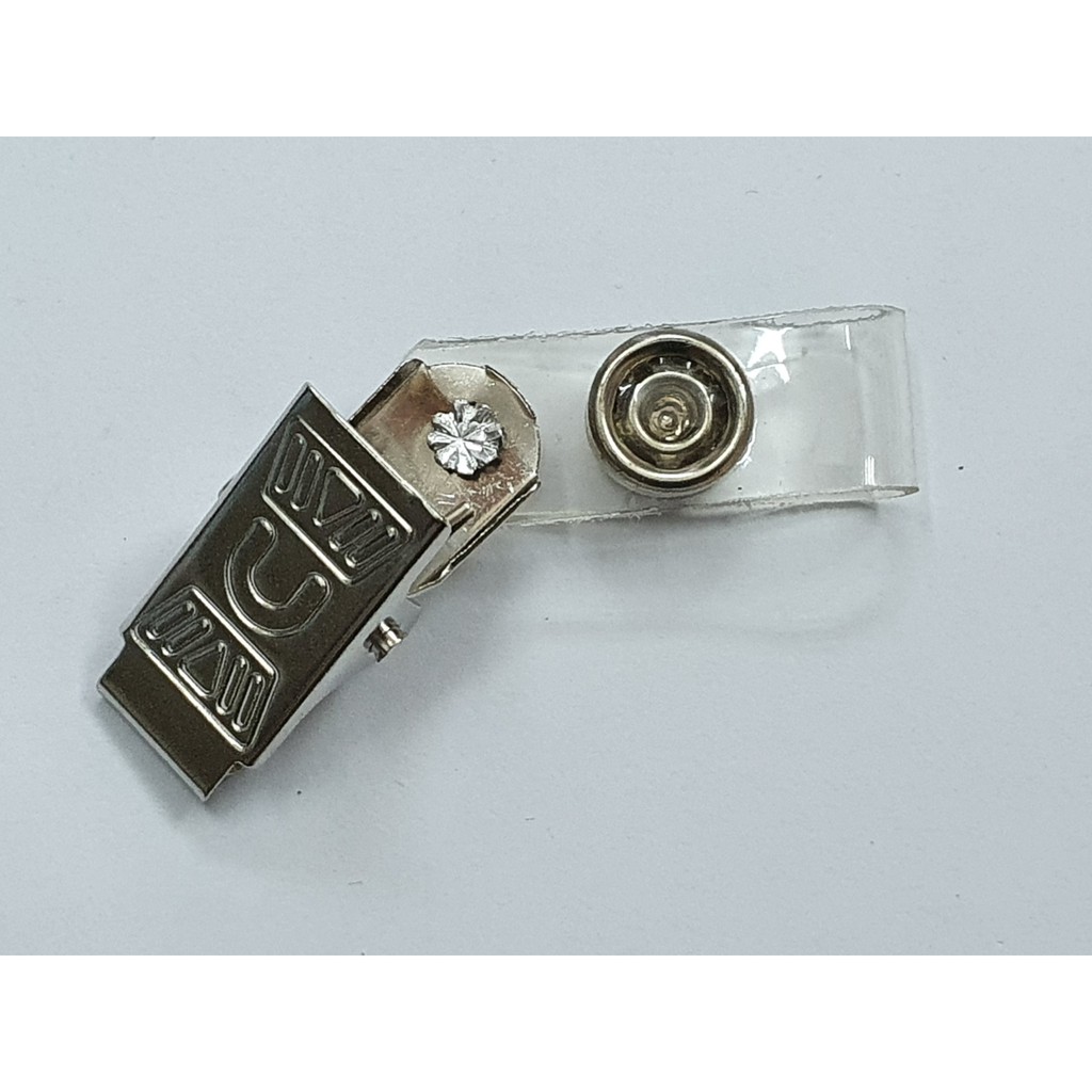 Bịch 100 cái Kẹp đeo bảng tên nút Inox Name badge clip