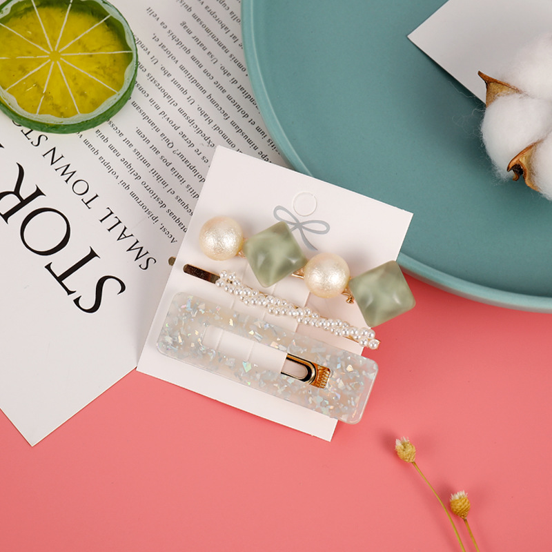 Kẹp Tóc Nữ Đính Ngọc Trai Đơn Giản Jp5