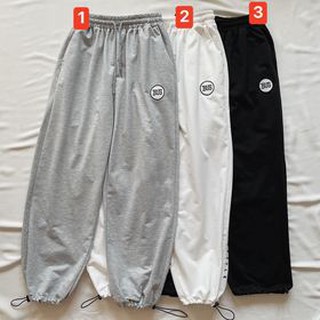 Quần jogger dây rút ống thêu bus. 64608