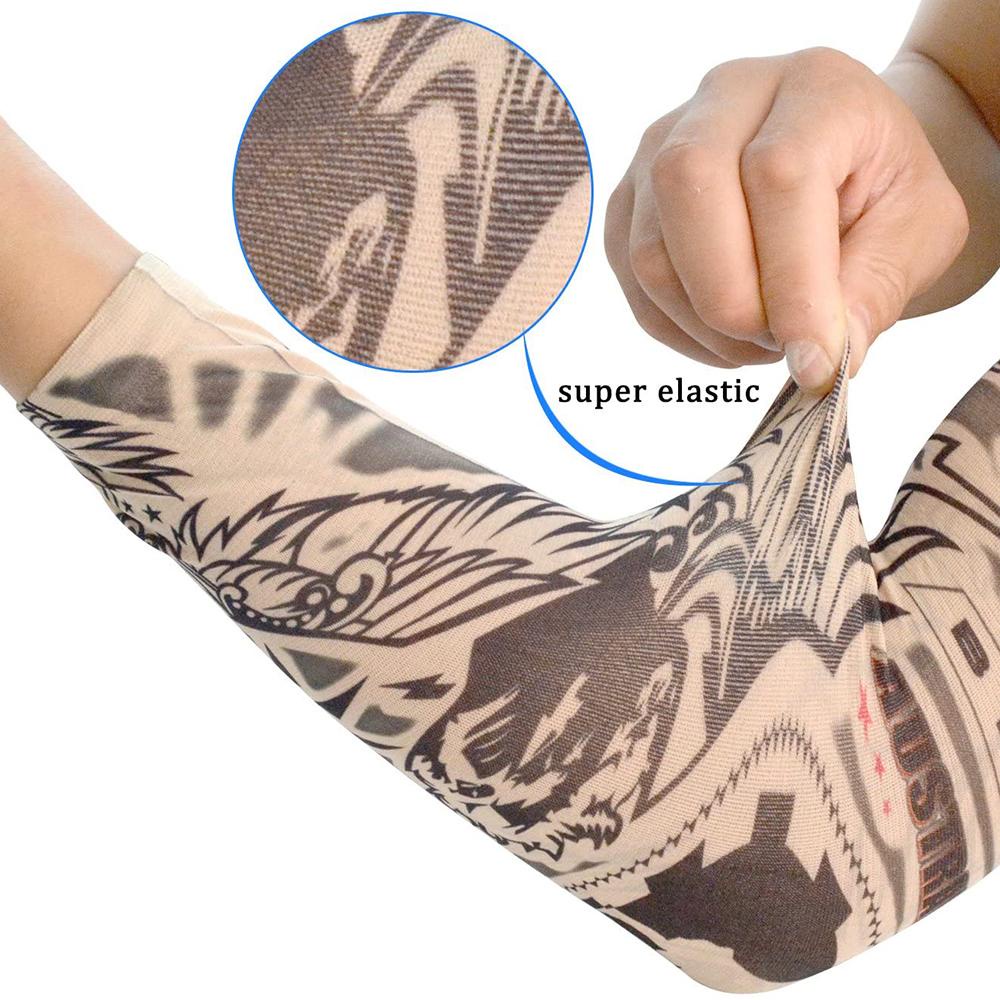 GOGOUP Găng Tay Thể Thao Chống Tia UV Mới 1 Cái Hình Xăm Hoa