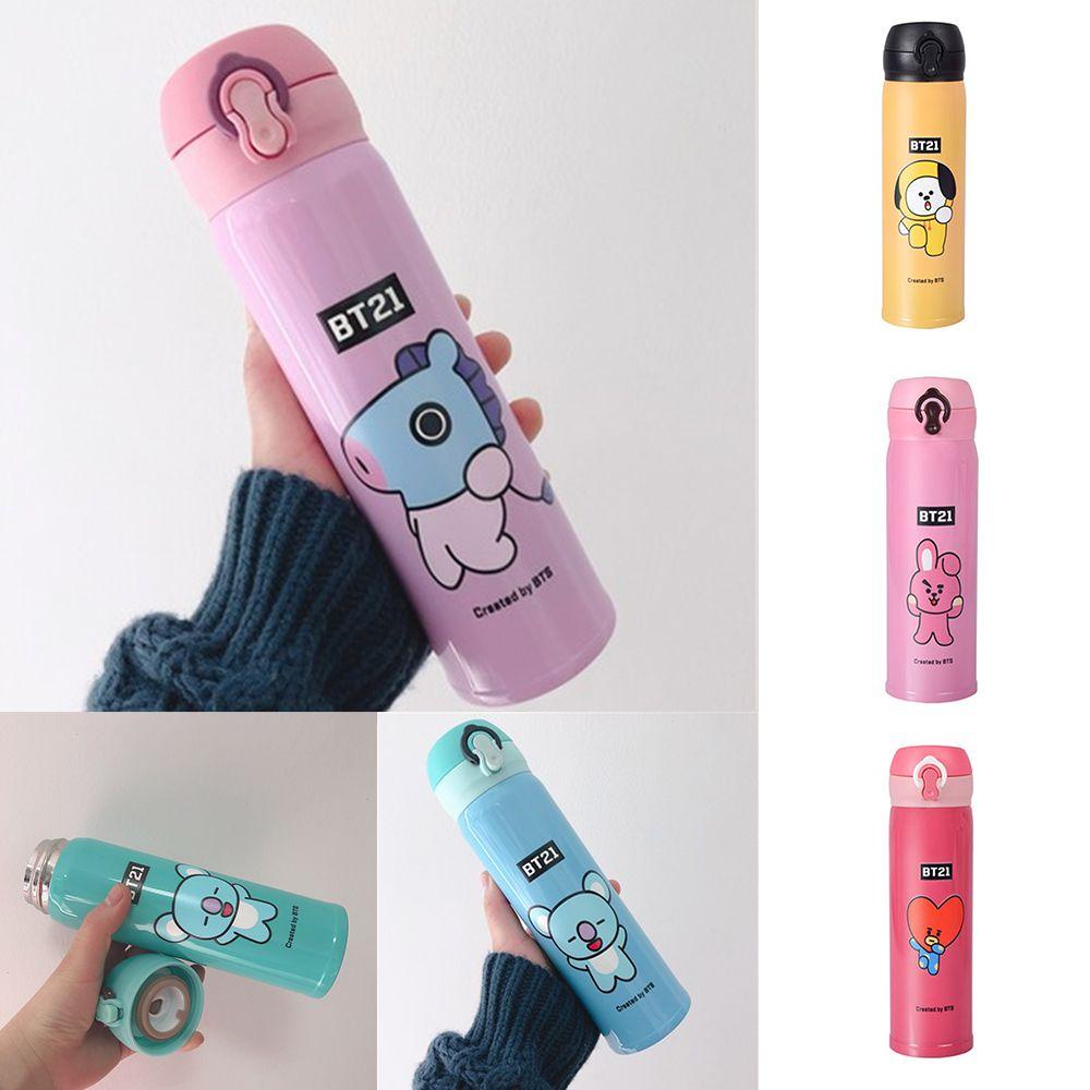 KUNHEV Bình Nước Giữ Nhiệt Họa Tiết Hoa Mẫu Đơn Rj Tata Chimmy